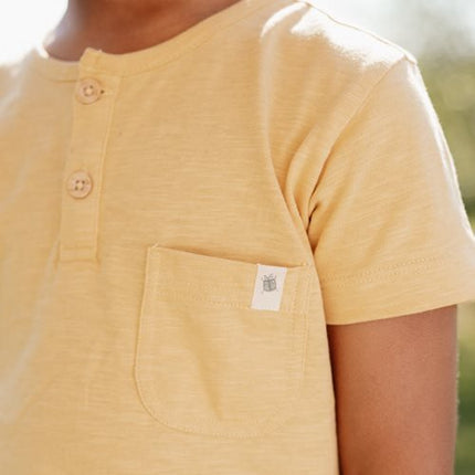 Little Dutch Baby Shirt Korte Mouw Yellow - Babywinkel - 8721122575710