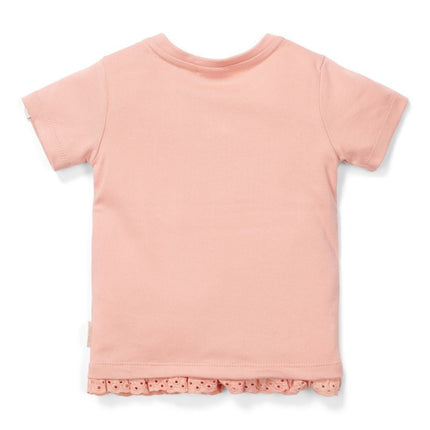 Little Dutch Baby Shirt Korte Mouwen Flower Pink - Little Dutch - Babywinkel - 8720847027214