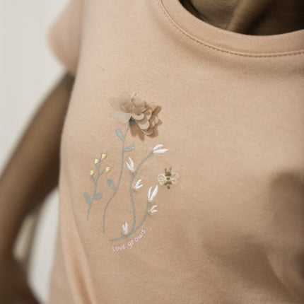 Little Dutch Baby Shirt Korte Mouwen Flower Pink - Little Dutch - Babywinkel - 8720847027214