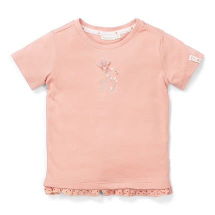 Little Dutch Baby Shirt Korte Mouwen Flower Pink - Little Dutch - Babywinkel - 8720847027214