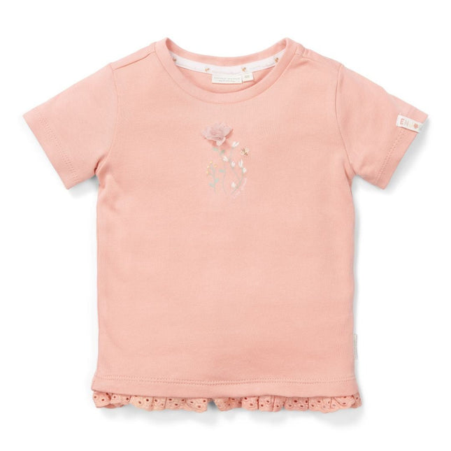 Little Dutch Baby Shirt Korte Mouwen Flower Pink - Little Dutch - Babywinkel - 8720847027214