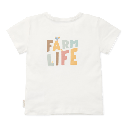 Little Dutch Baby Shirt Korte Mouwen Off White Farm Life - Little Dutch - Babywinkel - 8720847025548