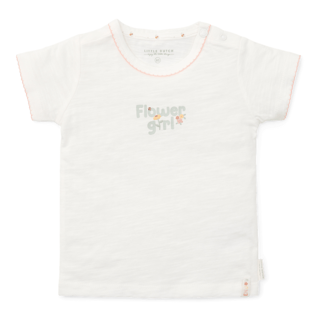 Little Dutch Baby Shirt Korte Mouwen Off White Flower Girl - Little Dutch - Babywinkel - 8720847027153