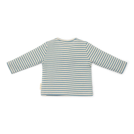 Little Dutch Baby Shirt Lange Mouw Stone Blue Stripe - Babywinkel - 8721122571859