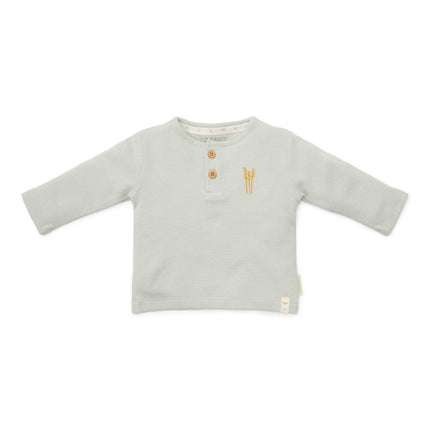 Little Dutch Baby Shirt Lange Mouw Wafel Soft Green - Little Dutch - Babywinkel - 8720986873772