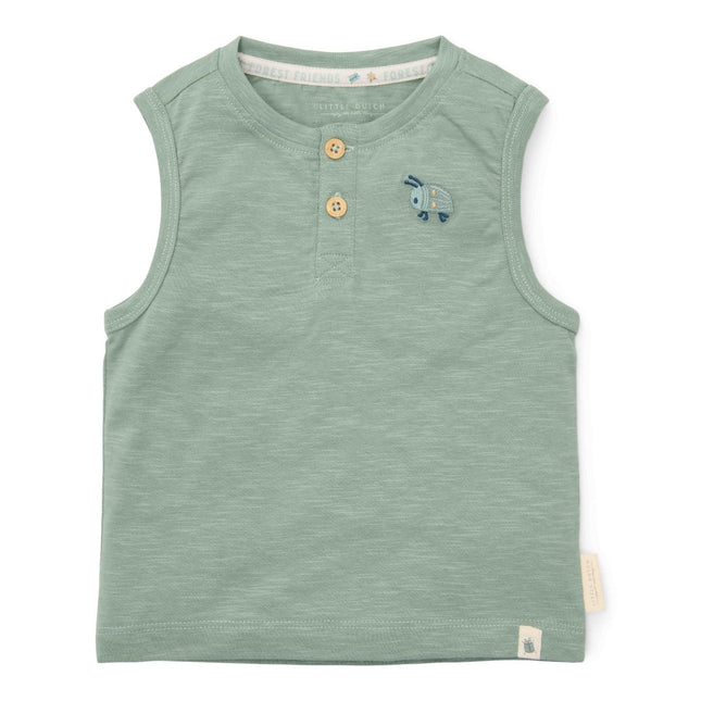 Little Dutch Baby Shirt Mouwloos Forest Green - Babywinkel - 8721122576014