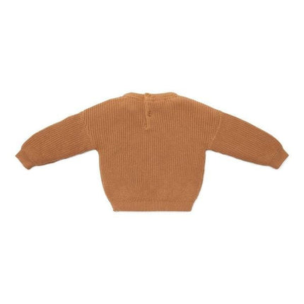 Little Dutch Baby Trui Gebreid Brown - Little Dutch - Babywinkel - 8720986876940