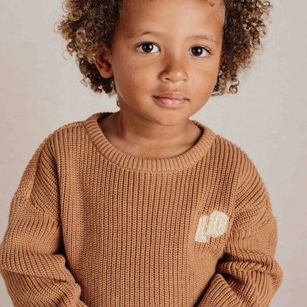 Little Dutch Baby Trui Gebreid Brown - Little Dutch - Babywinkel - 8720986876940