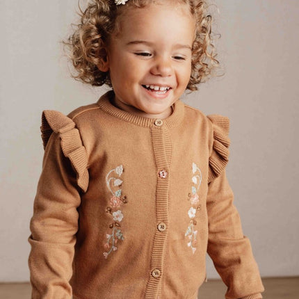 Little Dutch Baby Vestje Gebreid Brown - Little Dutch - Babywinkel - 8720986875271