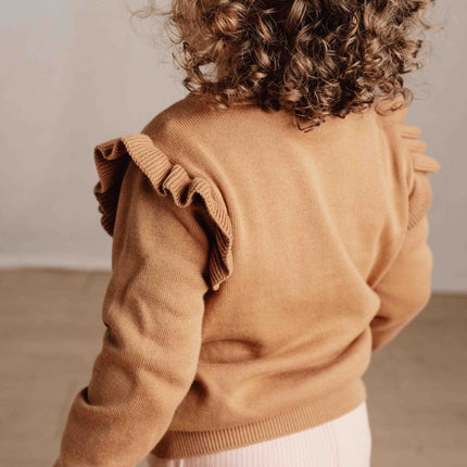 Little Dutch Baby Vestje Gebreid Brown - Little Dutch - Babywinkel - 8720986875271