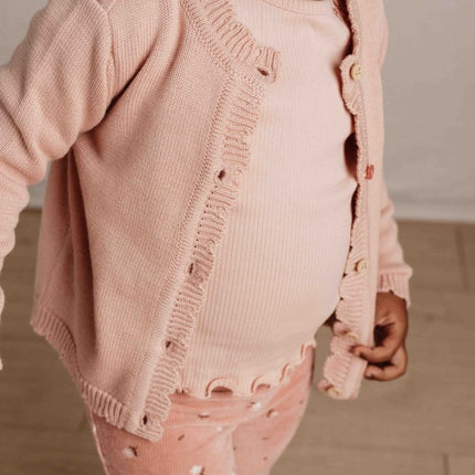 Little Dutch Baby Vestje Gebreid Soft Rose - Little Dutch - Babywinkel - 8720986875219