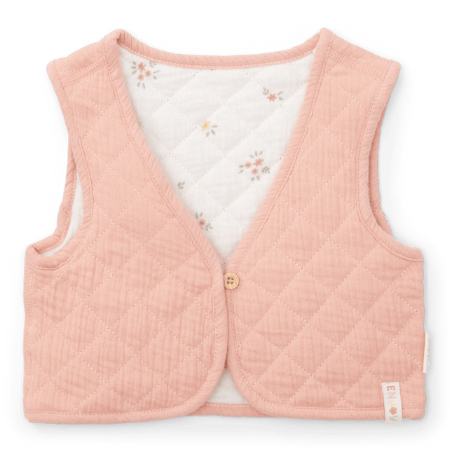 Little Dutch Baby Vestje Mousseline Flower Pink - Little Dutch - Babywinkel - 8720847026767