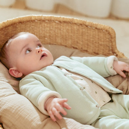 Little Dutch Baby Vestje Wafel Soft Green - Little Dutch - Babywinkel - 8720986873956
