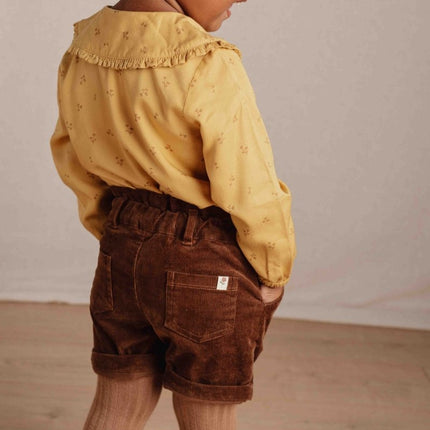 Little Dutch Babyblouse Winter Warm Yellow Blooming Flower Girls - Little Dutch - Babywinkel - 8720986874854