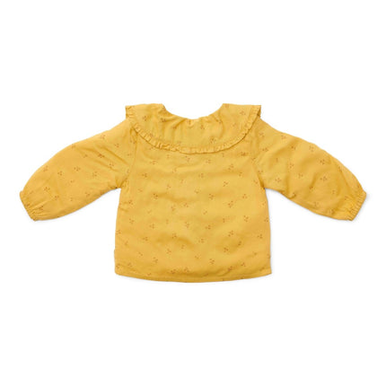 Little Dutch Babyblouse Winter Warm Yellow Blooming Flower Girls - Little Dutch - Babywinkel - 8720986874854