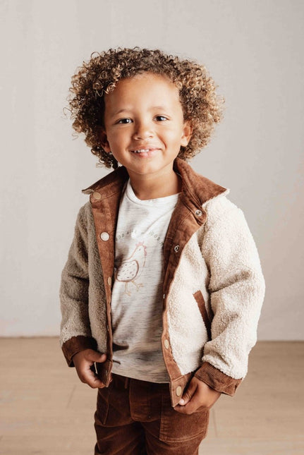 Little Dutch Babyjasje Omkeerbaar Brown/Sand - Little Dutch - Babywinkel - 8720986877305