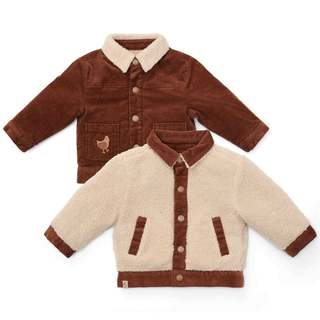 Little Dutch Babyjasje Omkeerbaar Brown/Sand - Little Dutch - Babywinkel - 8720986877305