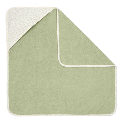 Little Dutch Badcape Baby Blueberry Leaves 75X75Cm - Little Dutch - Babywinkel - 8720986879934