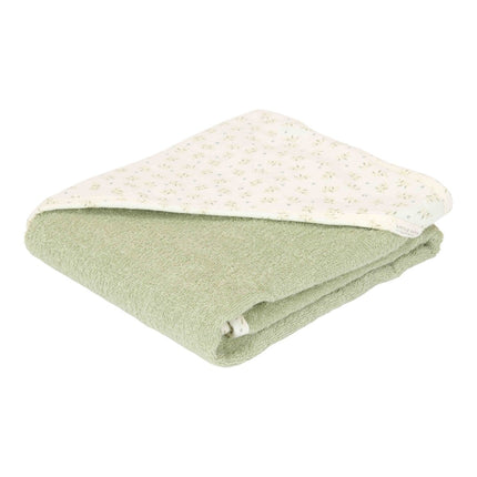 Little Dutch Badcape Baby Blueberry Leaves 75X75Cm - Little Dutch - Babywinkel - 8720986879934