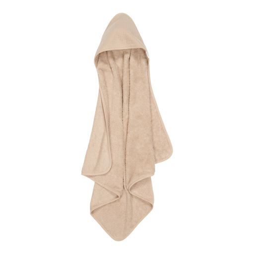 Little Dutch Badcape Baby Pure Beige 75X75cm koop je bij Babywinkel