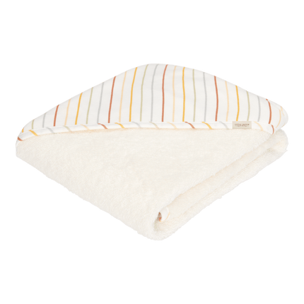 Little Dutch Badcape Baby Vintage Sunny Stripes 100x100cm - Little Dutch - Babywinkel - 8718734812449