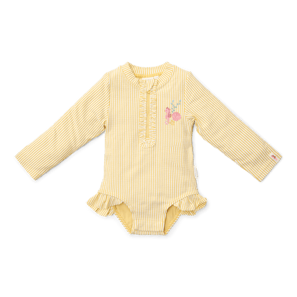Little Dutch Badpak Kind Ocean Treasures Yellow Lange Mouwen - Babywinkel - 8721122574751