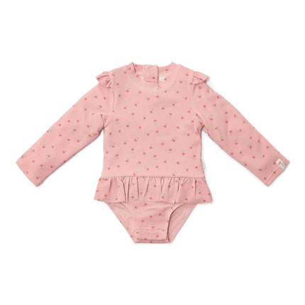 Little Dutch Badpak Kind Sunny Flowers Blush Lange Mouwen - Babywinkel - 8721122574638