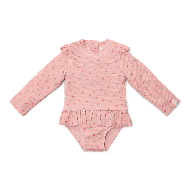 Little Dutch Badpak Kind Sunny Flowers Blush Lange Mouwen - Babywinkel - 8721122574638