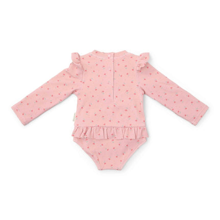 Little Dutch Badpak Kind Sunny Flowers Blush Lange Mouwen - Babywinkel - 8721122574638