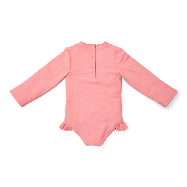 Little Dutch Badpak Kind Sunny Flowers Rouge Lange Mouwen - Babywinkel - 8721122574676