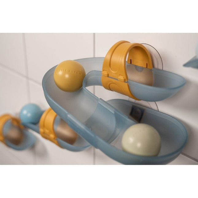 Little Dutch Badspeelgoed Waterbaan Blauw 8 Delig koop je bij Babywinkel