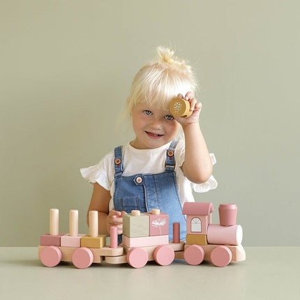 Little Dutch Blokkentrein Wild Flowers - Little Dutch - Babywinkel - 8713291880351