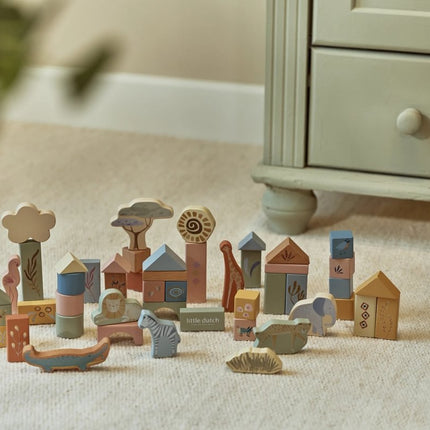 Little Dutch Bouwblokken Safari koop je bij Babywinkel