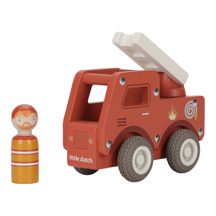 Little Dutch Brandweerwagen Met Pegdoll koop je bij Babywinkel