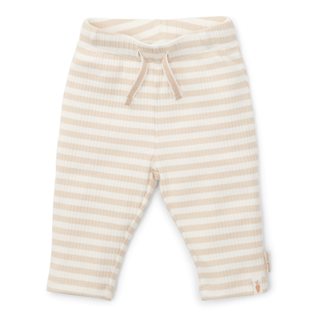 Little Dutch Broekje Stripe Sand/White Biologisch katoen - Little Dutch - Babywinkel - 8720847027825