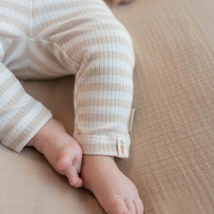 Little Dutch Broekje Stripe Sand/White Biologisch katoen - Little Dutch - Babywinkel - 8720847027825