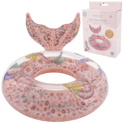 Little Dutch Dreamy Mermaid Zwemring 91cm + Staart koop je bij Babywinkel