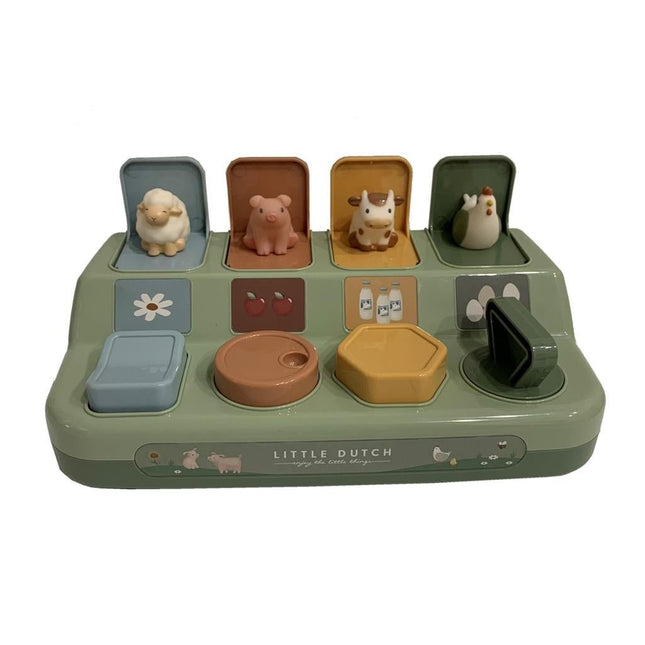 Little Dutch Educatief Speelgoed Farm Pop - Up Animals koop je bij Babywinkel