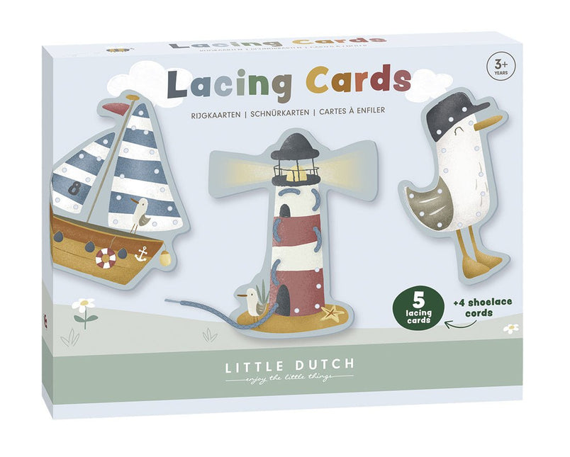 Little Dutch Educatief Speelgoed Rijgkaarten Sailors Bay koop je bij Babywinkel