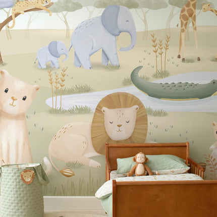 Little Dutch Fotobehang Safari Friends koop je bij Babywinkel