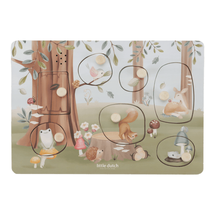 Little Dutch Geluidenpuzzel Forest Friends koop je bij Babywinkel