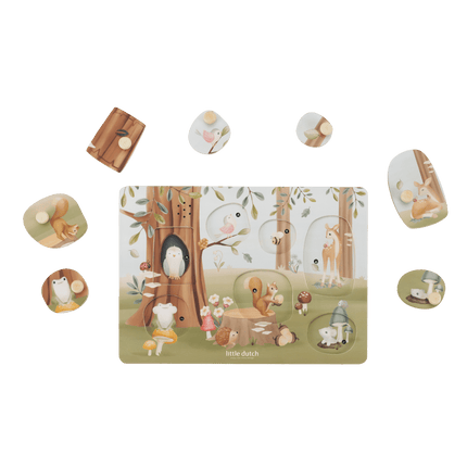 Little Dutch Geluidenpuzzel Forest Friends koop je bij Babywinkel