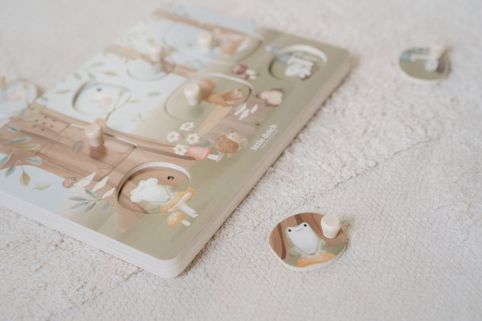 Little Dutch Geluidenpuzzel Forest Friends koop je bij Babywinkel