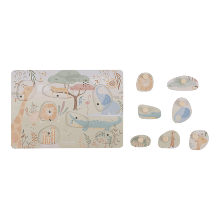Little Dutch Geluidenpuzzel Safari koop je bij Babywinkel