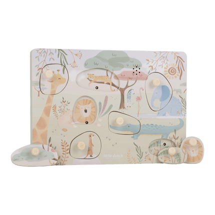 Little Dutch Geluidenpuzzel Safari koop je bij Babywinkel