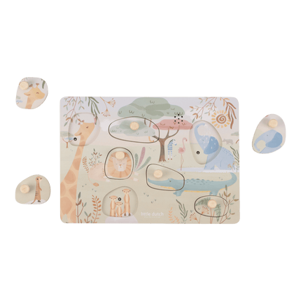 Little Dutch Geluidenpuzzel Safari koop je bij Babywinkel