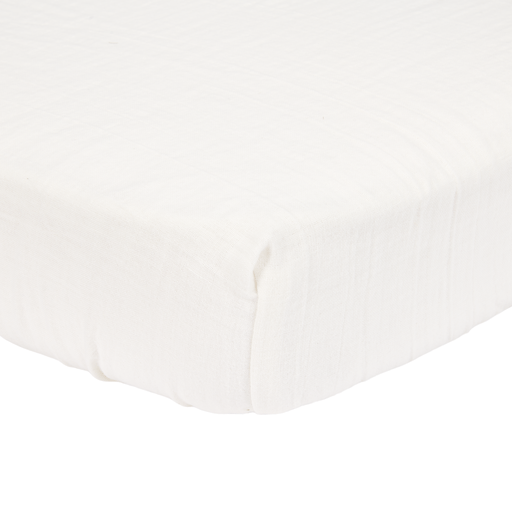 Little Dutch Hoeslaken Hydrofiel 70x140/150cm Soft White - Little Dutch - Babywinkel - 8720847024121