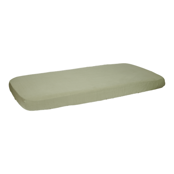 Little Dutch Hoeslaken Hydrofiel Ledikant Olive - Little Dutch - Babywinkel - 8720847023964