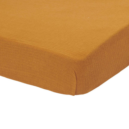 Little Dutch Hoeslaken Wieg Pure Ochre Spice - Little Dutch - Babywinkel - 8720168536907