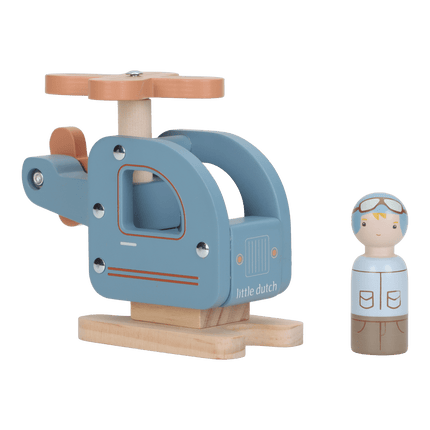 Little Dutch Houten Helicopter koop je bij Babywinkel